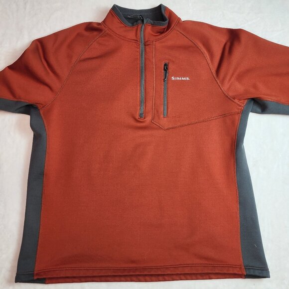 Simms Fishing Half Zip Pullover Fleece Lined Jacket Mens XXL - Picture 4 of 9